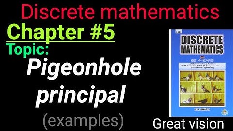 pigeonhole principal.