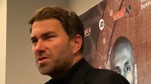 EDDIE HEARN: DEONTAY WILDER WILL NOT ALLOW ANTHONY JOSHUA VS TYSON FURY UNDISPUTED FIGHT