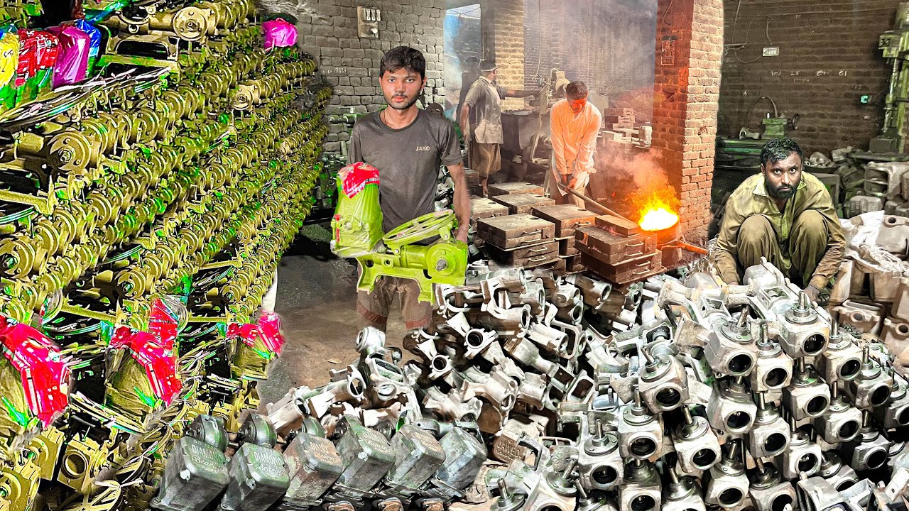 Extremely Hardwork Manufacturing of Traditional Mini Water Pump mass production