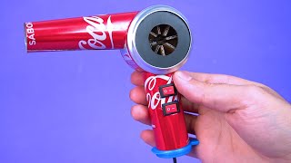 Make an Amazing Mini Hair Dryer with soda cans