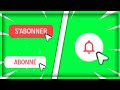 Fond vert 5abonnetoi et like comme ltoile noir animation