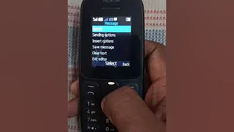 how to send the message in Nokia keypad mobile me message kaise bhejte hai