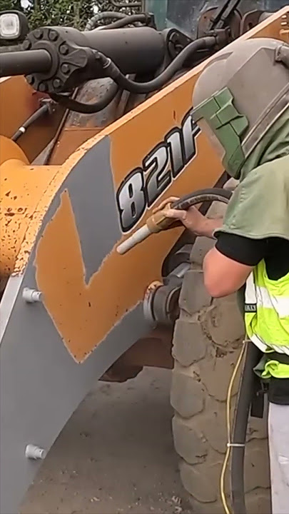 SandBlasting Loading shovel Full video on my channel!