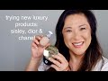 luxury beauty GRWM trying new products | sisley, dior & chanel