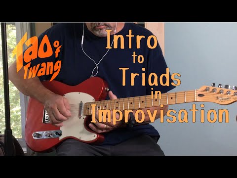 Introduction to Triads in Guitar Improvisation // Diagrams and Practice Loop At the End