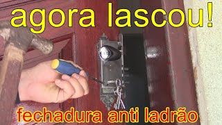 fechadura anti ladrão que assusta até chaveiro, anti roubo, anti furto, anti micha