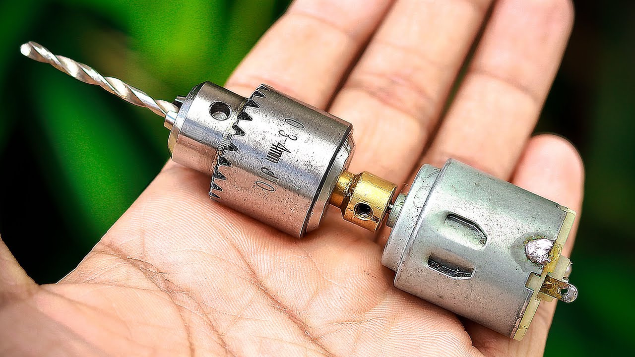 How to Make High Speed Mini Drill Machine at Home - DIY Mini Drill