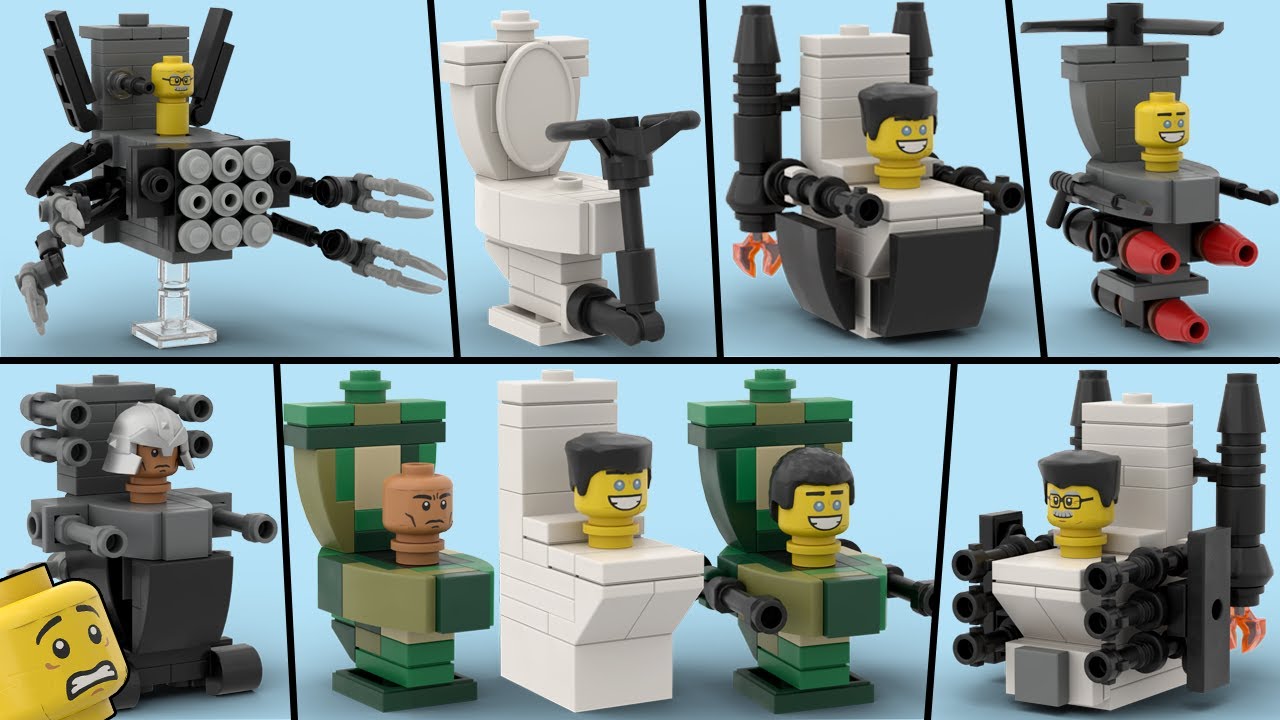 Skibidi Toilet LEGO : Building ALL TOILET ARMY #6 ( Tutorial ) 