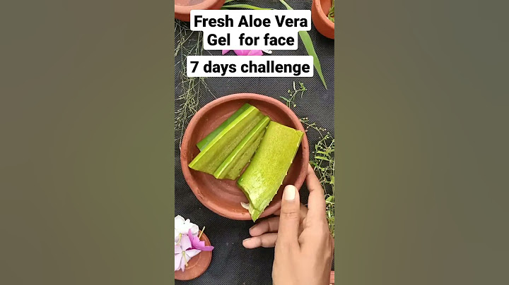 Fresh Aloe Vera Gel on face | 7 days challenge #shorts