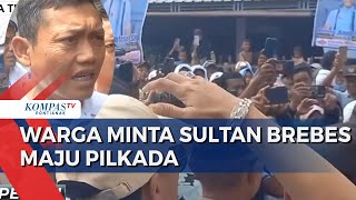 Warga Datangi Pengusaha Bawang Merah Benny Santoso alias Sultan Brebes Maju Pilkada