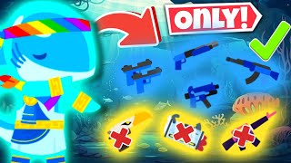 Gummy Shark Challenge in Super Animal Royale BLUE GUN'S ONLY! 💙