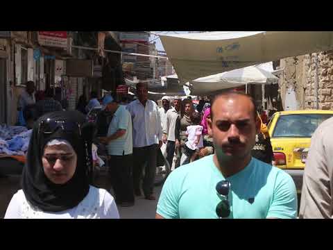 كاميرا قاسيون ترصد حركة المدنيين في شارع سينما القاهرة بمدينة الحسكة