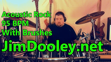 Acoustic Rock Drum Beat 95 BPM JimDooley.net