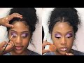 Lilac Client Transformation | WOC Makeup