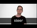 How to pronounce STEER in British English