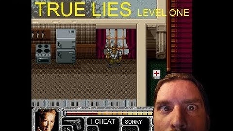 TRUE LIES level one......i cheated