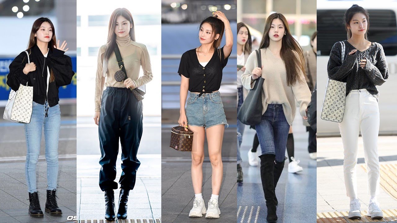 Yeji ITZY Airport Fashion [ Korean Star ] [ K-Star ] - YouTube