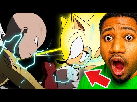 Sonic The Hedgehog Vs One Punch Man Fan Animation Part 1 & 2 (REACTION)