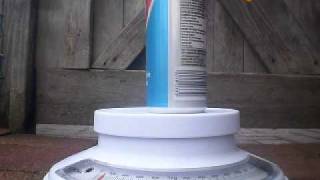 static KNSU rocket engine test- bentonite plug