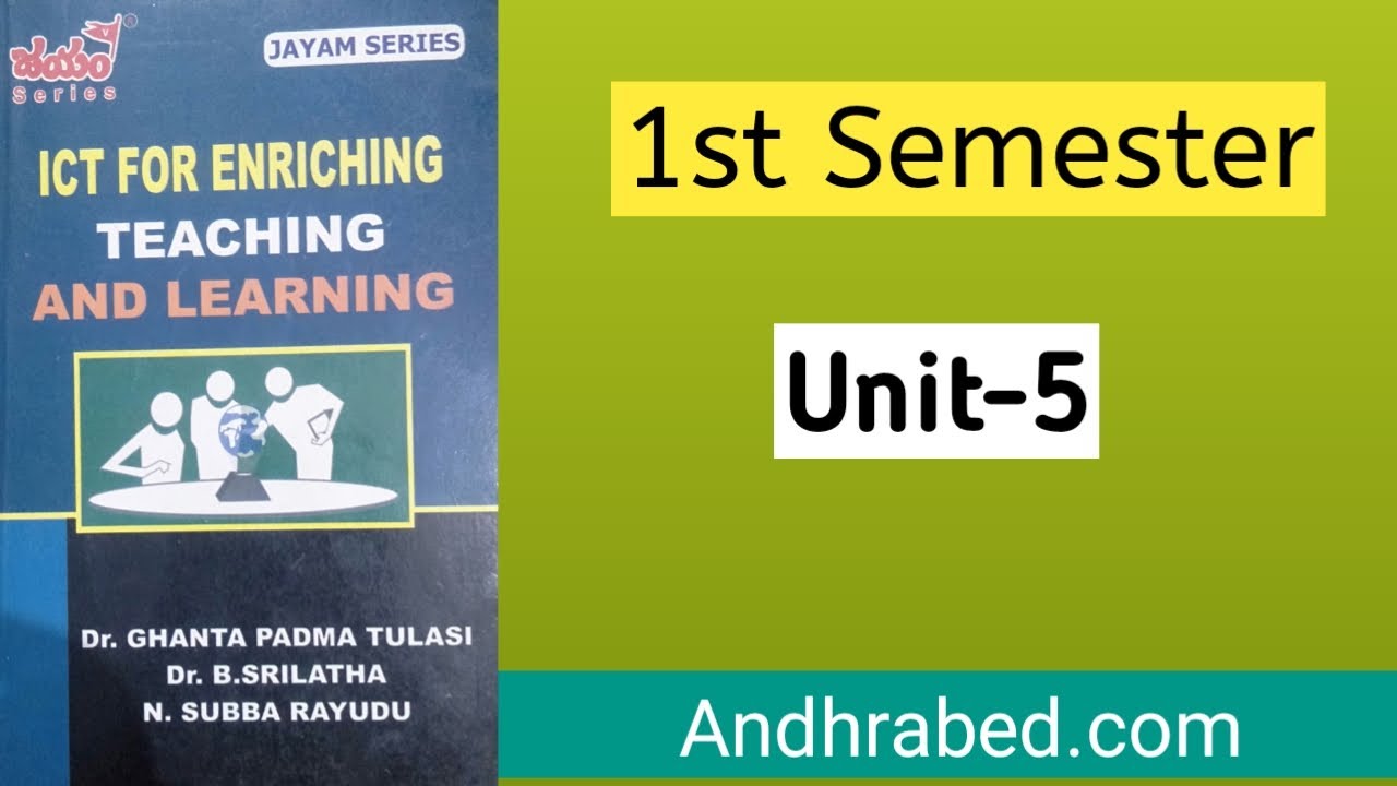 ict-handwriting-notes-chapter-5-b-ed-first-semester-andhra-bed