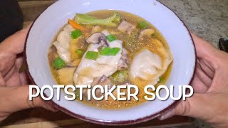 Potsticker Soup!! SOOOO GOOOD! Amazing Flavors & Super Easy To Make!