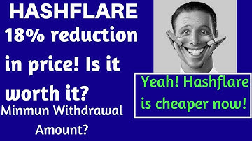 Hashflare mining cost reduced (18%)! Oh Yeah! Is it worth it? No withdrawal from small contracts?