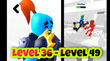 STICKMAN RAGDOLL FIGHTER - Walkthrough Gameplay Level 36 - Level 40 (iOS Android)