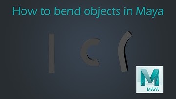 How to bend an object in Maya | Maya Tutorial