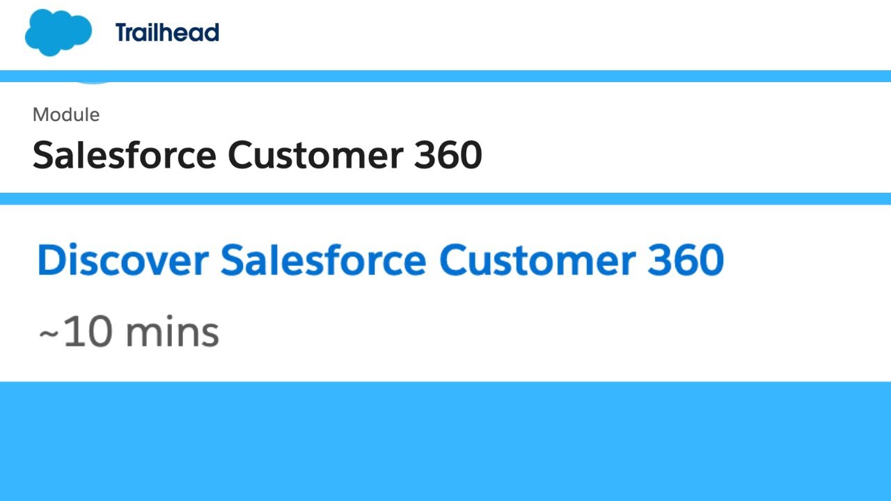 Discover Salesforce Customer 360 (Quiz Answers) || Salesforce Customer ...