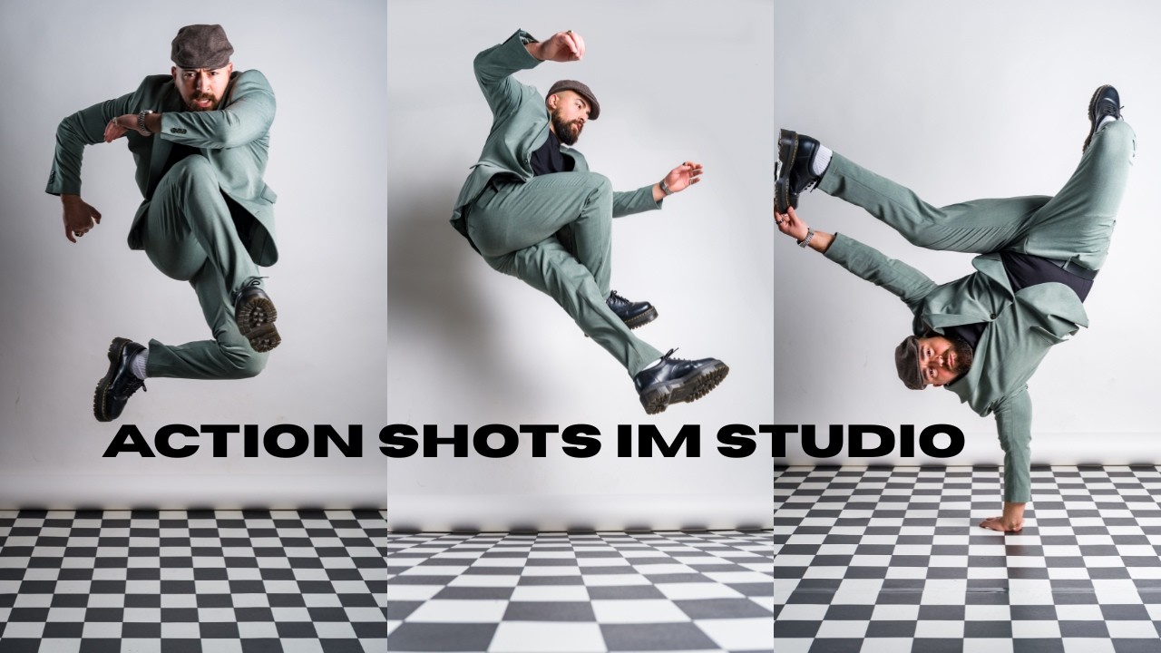 Action Shot Dave Rapper Action Shots im Studio - Godox AD 300 Pro & Sony A7V - YouTube