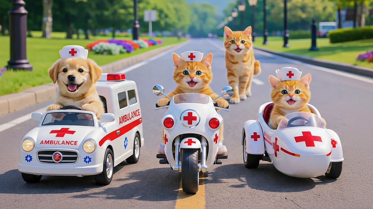 Mama Cat Trims Fur on the Farm and Makes Tiger Hat For Kittens At Home🐾🎩🐯