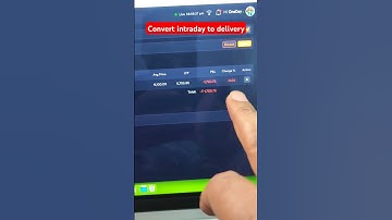 How to convert intraday position to delivery in Dhan