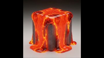 #shorts Molten Lava Flow 🔥 | Satisfying 3D Simulation Simulation#oddlysatisfying #cgi #simulation