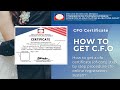 How to get CFO certificate  - [ Commission on Filipinos overseas]