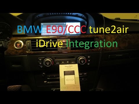 Viseeo Tune2air Wma3000b On Bmw E90 For Ccc Idrive Integration Via Bluetooth Streaming With Spotify Youtube