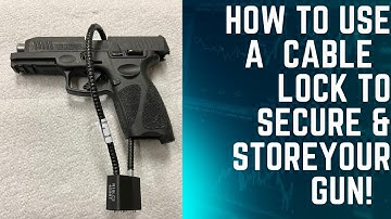 New gun owners! How to use a cable lock to secure your semi automatic pistol.