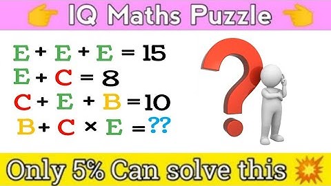 IQ Maths puzzle /#112/Maths Puzzle With Answer //#logicalreasoning #logical #iqtest #mathspuzzles