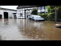 [Erneut Unwetter Hochwasser Fröndenberg] Straßen/landwirtschaftlicher Betrieb/PKW unter Wasser