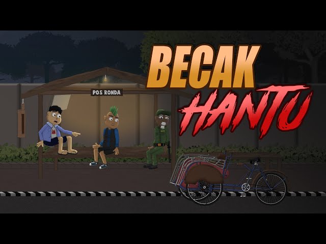 Becak Hantu - Animasi Horor Misteri - Kartun Lucu - Warganet Life class=