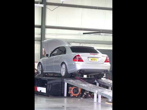 2006 E55 AMG making solid power with just an upper pulley upgrade.