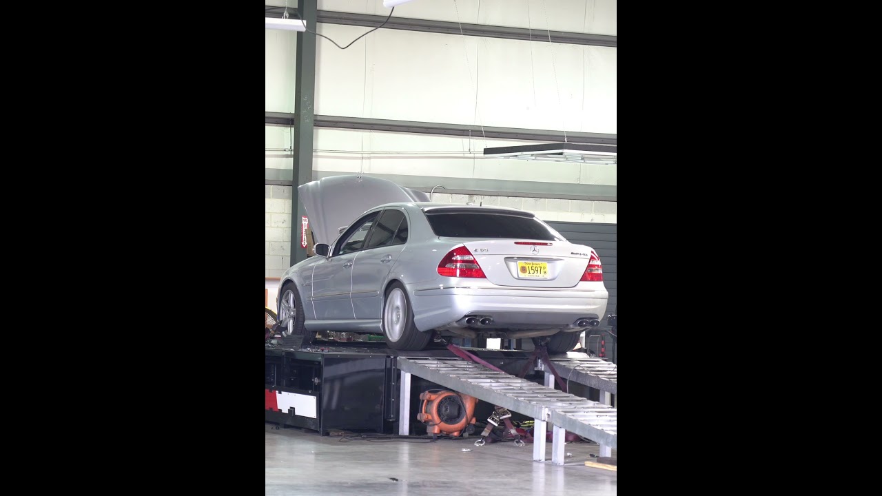 2006 E55 AMG making solid power with just an upper pulley upgrade.