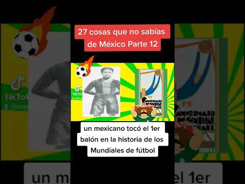 el primer futbolista en tocar un balón en la historia de los mundiales fue mexicano ⚽🇲🇽#shorts @coyoacantops