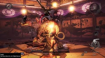 Nioh - Giant Toad at Level 1 No Rolling, Dodging or Blocking Flawless Kill