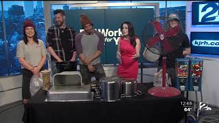STOMP stopped by the 2 Works For You Studios Today