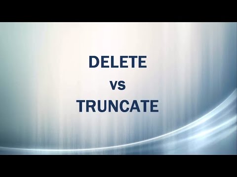 Delete vs Truncate - similarities and differences in SQL Server (DML, DDL)