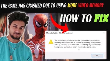 The Game Has Crashed Due To Using More Video Memory than currently available ll by borntoplaygames