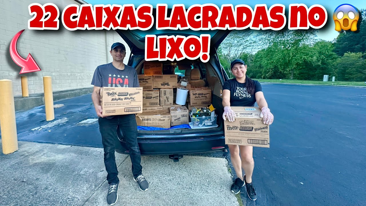 22 caixas lacradas no lixo dos Estados Unidos! 🇺🇸