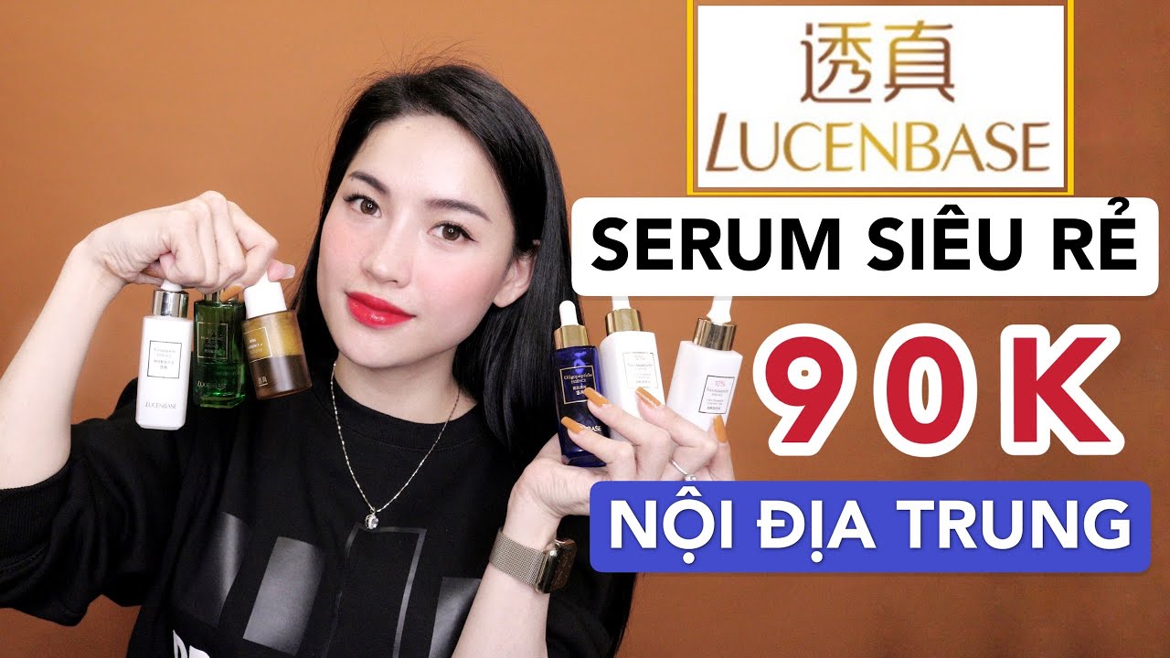 Dưỡng da mỹ phẩm Nội địa Trung SIÊU RẺ LUCENBASE? TOP 5 serum bán chạy nhất !!!!