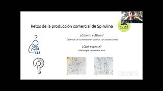 Producción Comercial - en la 1ra CONFERENCIA INTERNACIONAL EN ESPAÑOL DE SPIRULINA.