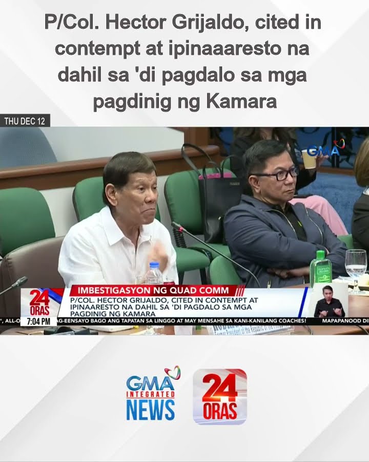 P/Col. Hector Grijaldo, cited in contempt at ipinaaaresto na dahil sa 'di pagdalo sa mga...| 24 Oras